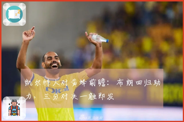 凯尔特人对黄蜂前瞻：布朗回归助力，三分对决一触即发